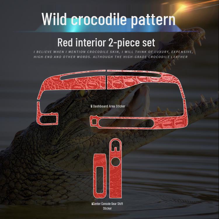 Crocodile Skin Film for Wuling Hongguang MINI Interior Dashboard Decoration