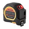 2-in-1 Laser Tape Measure, 41m Rechargeable Laser Measurement Tool & 4.8m Measuring Tape with Magnetic, 4 Modes-Length, Area, Volume,