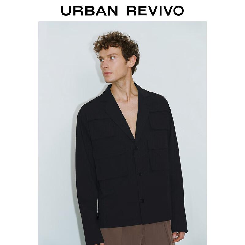 UR 2024 Men's Loose Multi-Pocket Lapel Jacket