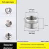 Four-Way Stainless Steel Inner and Outer Thread Elbow Reducer for Water Pipes