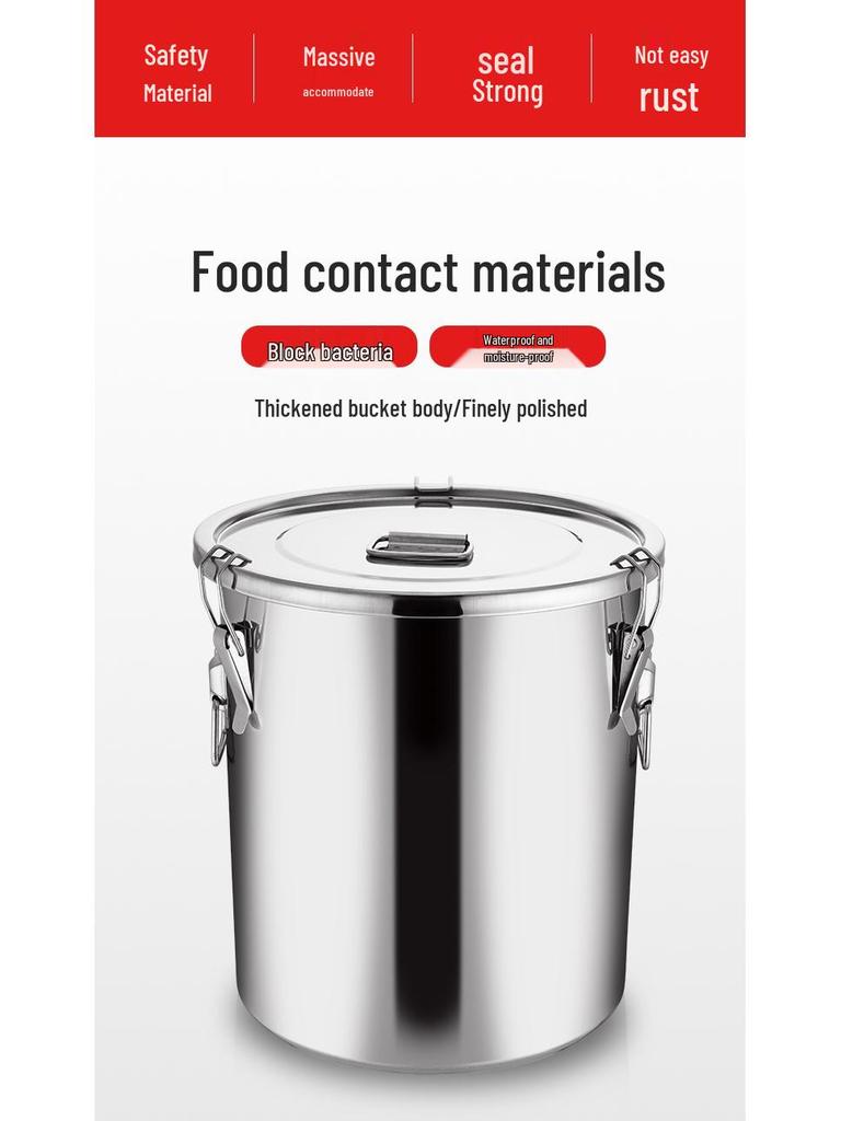 Barril Sellado Multiusos de Acero Inoxidable 304 para Almacenamiento de Vino, Té, Leche, Fermentación, Aceite o Arroz