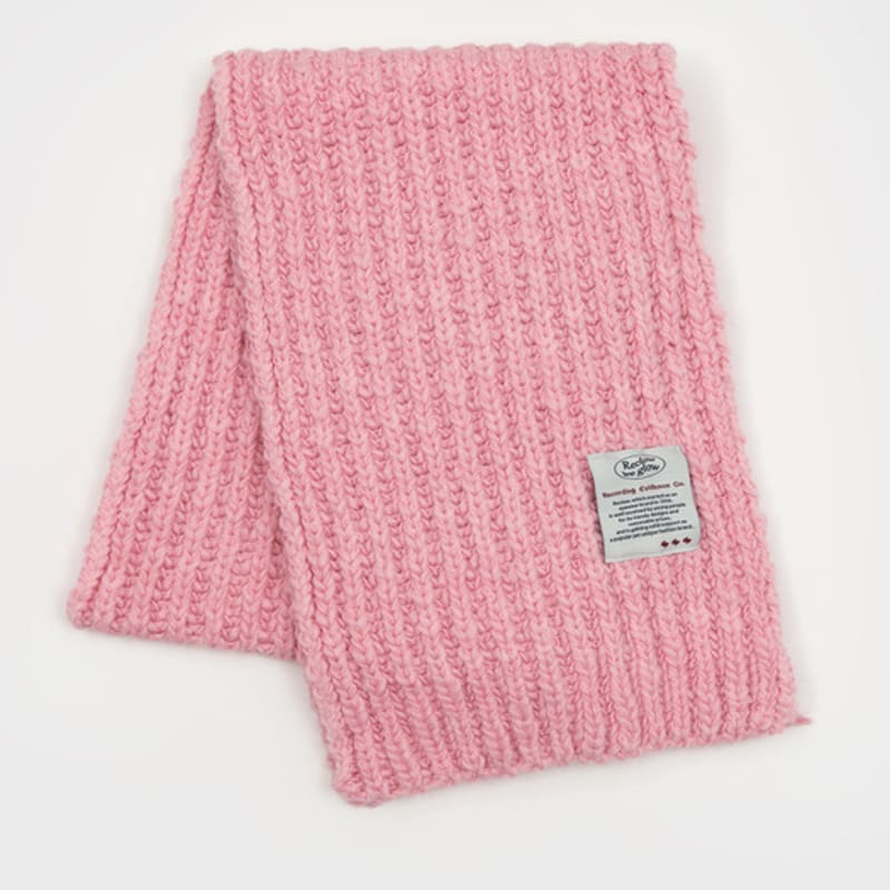 RECLOW HALFNA MUFFLER BEANIE SET PINK