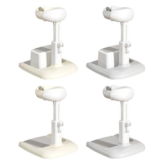 Baby Shower Rack Stand Height Adjustable Anti-Slip Bath Tub Holder Duck Design Foldable Portable Baby Care Stand