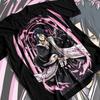 T-shirt Byakuya Kuchiki Maglietta Bleach Unisex a Strisce Grafica Anime T-shirt Tutte le Taglie
