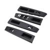 Tbest Front Armrest Upper Panel Window Switch Bezel Trim Replacement for Vitz Drive Version ABS Material Set 2010-2014 Right-Hand 4-Piece