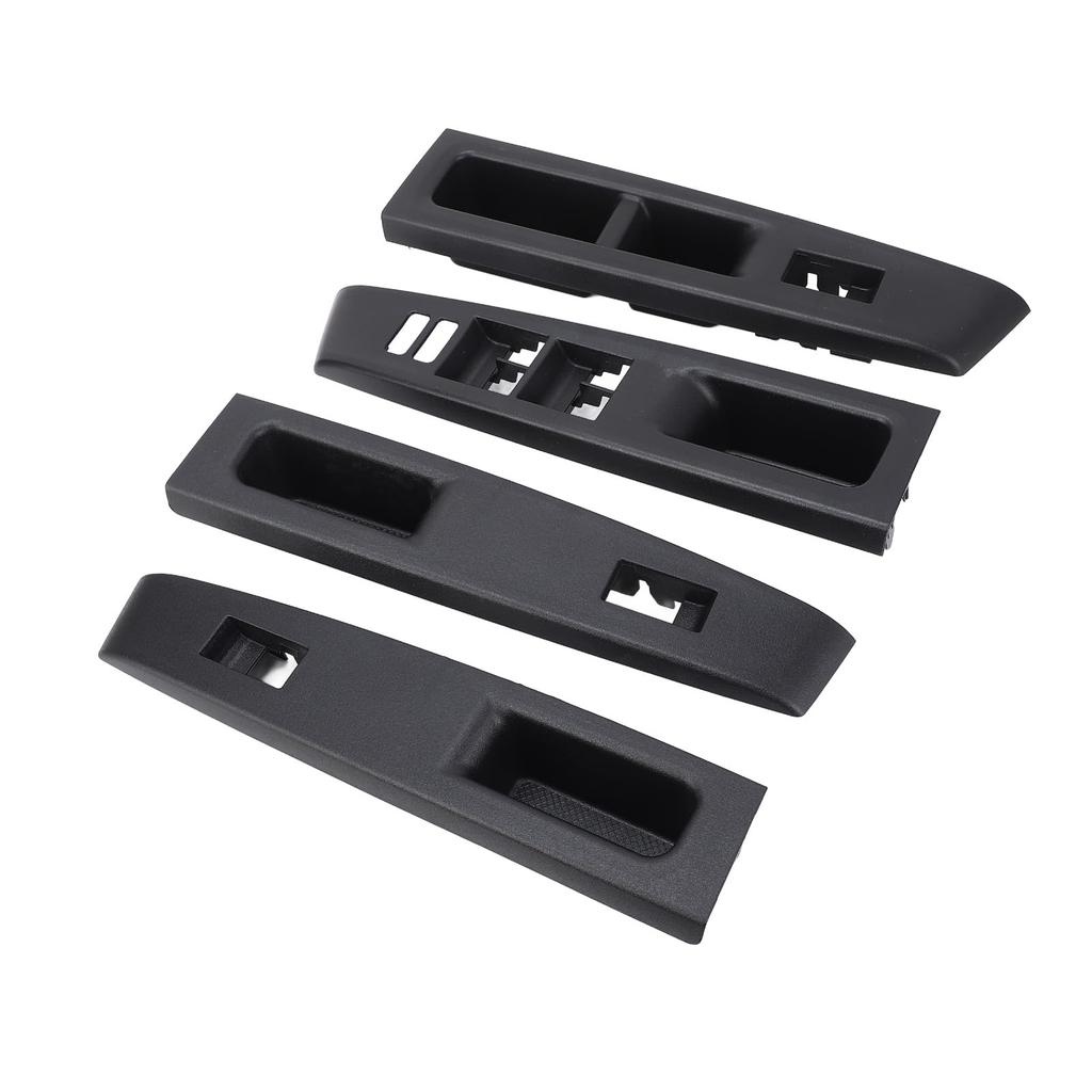 Tbest Front Armrest Upper Panel Window Switch Bezel Trim Replacement for Vitz Drive Version ABS Material Set 2010-2014 Right-Hand 4-Piece