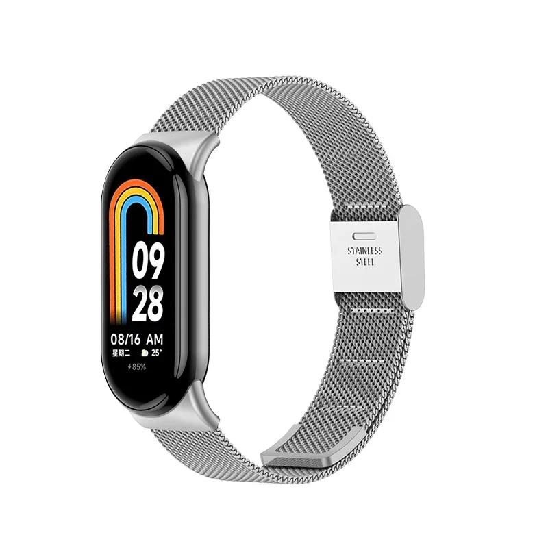 

Stainless Steel Strap for Xiaomi Mi 9 8 Band Metal Milanese Bracelet on Mi Band 8 Wristband for Mi Band 9 8 Strap Accessories For Mi 8 band