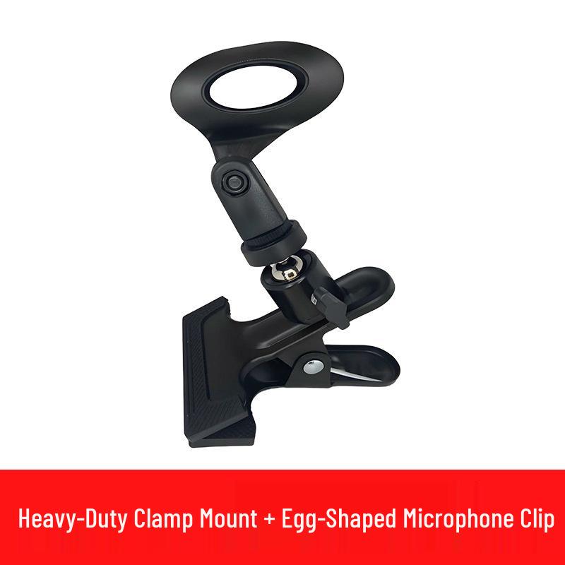 Universal Metal Desktop Stand for Mobile Live Streaming & Photography - Strong Clip, 1/4" Extension