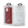 Karl Lagerfeld Klhcp15Spqdsmgr Iphone 15 / 14 / 13 6.1 Czerwony/Red Hardcase Diagonal Quilted Script