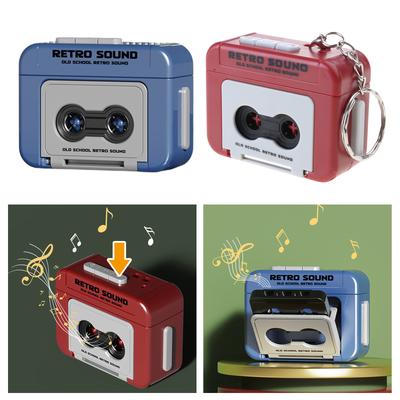 Retro Mini Cassette Player Tape Recorder Compact Music Player for On the Go Entertainment and Recording Casual Listening