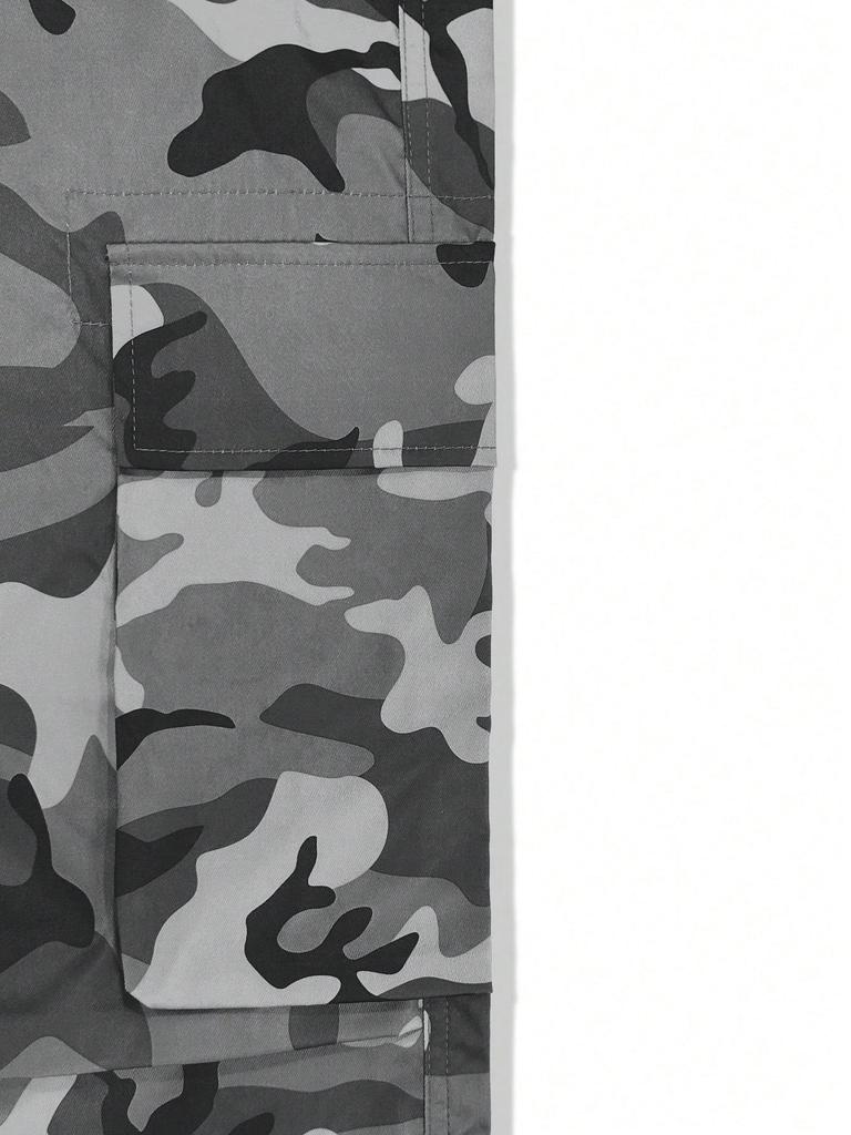 Men's Spring/Autumn Camouflage Retro High Street Casual Tapered Work Pants