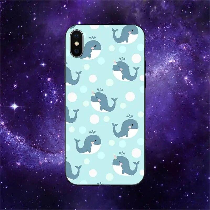 Cartoon Whale Phone Case For iPhone Samsung Galaxy Redmi Xiaomi Oppo OnePlus Note S A 7 8 9 10 11 12 13 14 20 21 22 23 53 54 Pro Max  Ultra TPU Soft