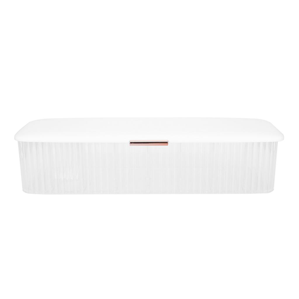 Multi-Grid Plastic Cable Management Box for Charging Cables Data Cable Organizer Dustproof Cord Storage Case Home Desktop Use