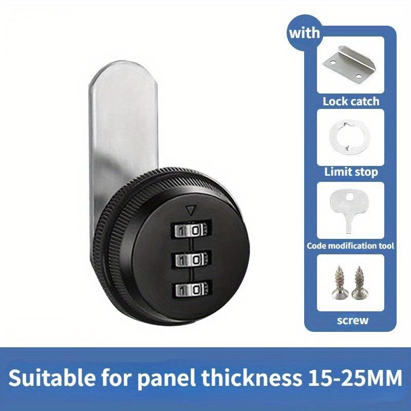 Password Swivel-tongue Lock Changing Locker Lock Drawer Lock Sauna Cabinet Mailbox Anti-theft File Cabinet Lock Mechanical Combination Lock