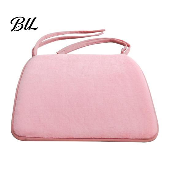 Soft Fluffy Seat Cushion for Home Office Plush Chair with Ties, Cozy Non-slip Cushion, 15.75" Skin-friendly Warm Winter x Dining Comfortable Mat Desk