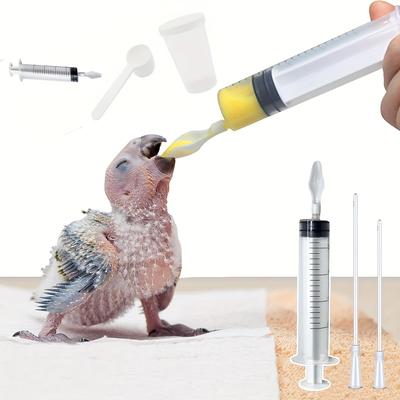Parrot Feeding Tool; Soft Silicone Feeding Tool, Used To Feed Milk or Medicine To Baby Birds and Sick Birds; Milk Spoon Feeder