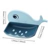 1pc Cartoon Whale Shape Soap Box for Bathroom Toilet Kitchen Bathroom Soap Holder No-hole Wall Mounted Soap Holder