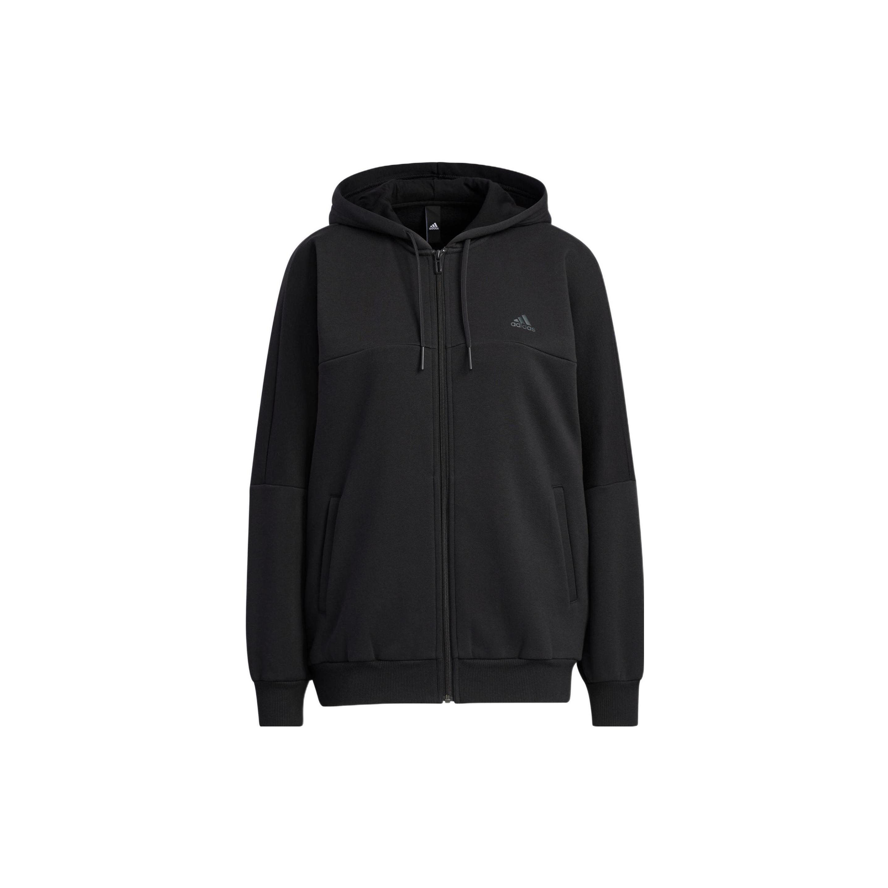 (WMNS) adidas Word Fleece Hoodie Asia Sizing Black Women s HM2814 XS