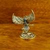 Antique Solid Brass Tree Owl Miniature Figurines Retro Copper Animal Tea Pet Desktop Ornament Decor Crafts Animal Figurines