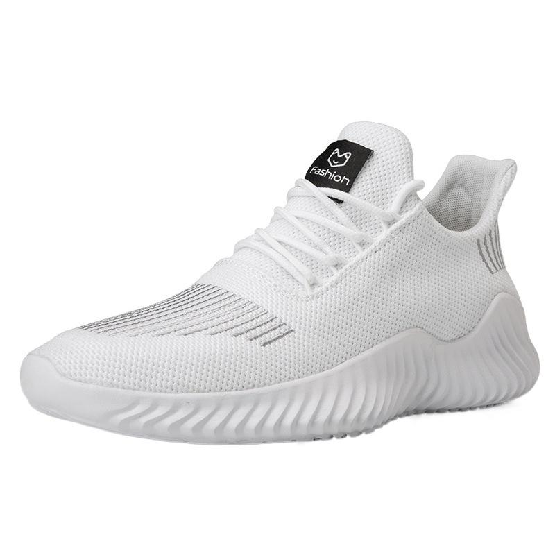 Breathable Fly-woven Sports Shoes Men's Popular Extra Large Size 46 Size 47 Size Casual Shoes Men's Sports Shoes
