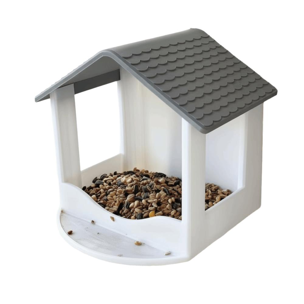 Rainproof Wall Hanging Bird Feeder Waterproof Bird Food Container Wild Bird Feeder  Window