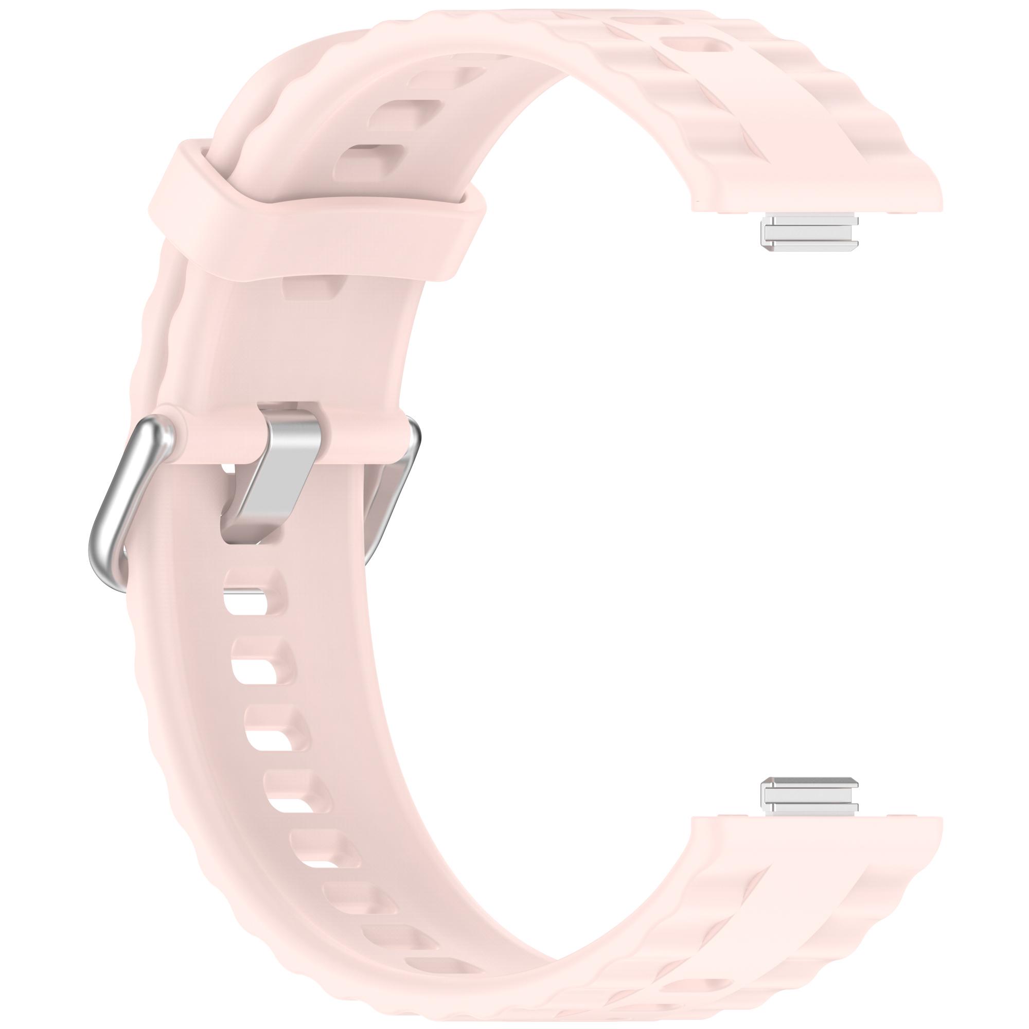 

Силіконовий ремінець Для Huawei watch Fit4 3 ремінець для смарт-годинника Для Huawei watch Fit 4 Pro Чоловічий та жіночий змінний ремінець аксесуари For Watch Fit 4 світло-рожевий колір