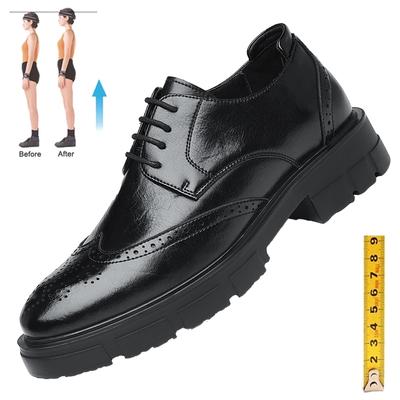 Pantofi Oxford pentru bărbați, cu toc invizibil de 4/7/9 cm, cu platformă, pantofi de nuntă pentru bărbați