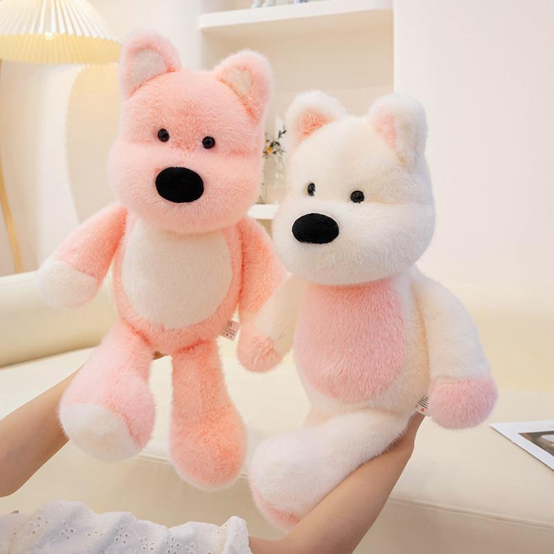 Plush West Highland Terrier Dog Stuffed Animal Sitting Pose Gift For Kids And Collectors