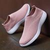 Nouvelles Chaussures Roses pour Femmes Baskets Souples Légères et Confortables Chaussures à Enfiler pour Femmes Mocassins Paresseux Chaussures de Marche pour Femmes Taille 36-42