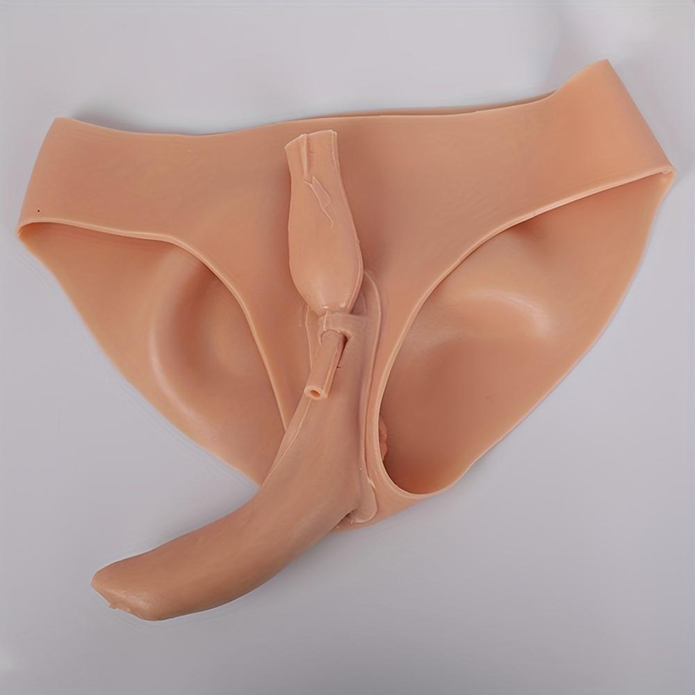 Sexspielzeug 1 stück Silikon Vagina Panty Realistische Gefälschte Vagina Transgender Künstliche Sex Gefälschte Vagina Unterwäsche Für Crossdresser