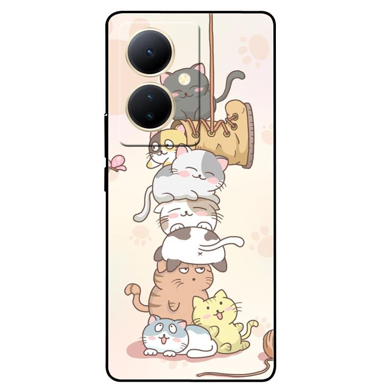 For Vivo V29 Lite 5G Case Global TPU Silicone Wolf Lions Phone Shell For VIVO V29 LITE 6.78 Funda On V29Lite Cat Animals Covers