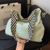 Stylish Vintage Summer 2024 Large Capacity Tote Bag Versatile Crossbody Bag In Brown Green Blue Yellow