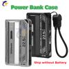 1-Piece Solder-Free 21700 Power Bank Case PD 20W Fast Charging with Built-in Cable Detachable DIY Battery Case-no Battery