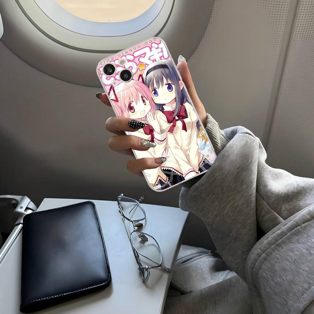 

Cute Anime Puella Magi Madoka Magica For IPhone 17 16 15 14 13 12 11 Pro Max Plus Mini Funda For Transparent Cover iPhone 11 pro