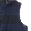 ENGINEERED GARMENTS Made In Canada Border Pattern Batting Vest M Navy Men's Used