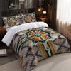 3-częściowy zestaw pościeli z nadrukiem perskiego wzoru na wszystkie pory roku Bezrdzeniowy Wygodna sypialnia dla wielu rozmiarów Można prać w pralce