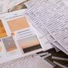 4 ks/sáček Papírové samolepky Proces ražení Retro Jemná rytina Pohodlná samolepicí dekorace 3 styly Anglické písmeno Samolepky na scrapbooking Dívka