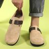 2026 Soft-soled Men's Slip-on Shoes, Thin Retro Birkenstocks, Couple Style with Heel
