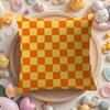 Simple And Stylish Checkerboard Pattern Pillow Case Sofa Living Room Bedroom Headboard Backrest Cushion Square Cushion