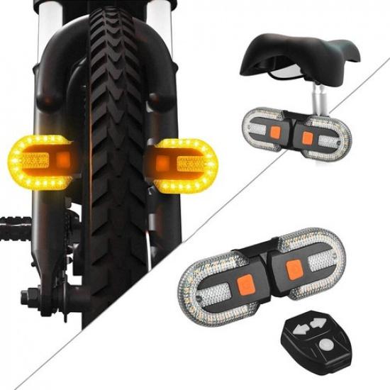 USB Bike Tail Light Turn Signals Bicycle Safety Warning Lamp Remote Control New
