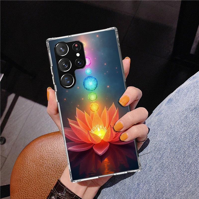 Yoga Chakra Spiritual Energy Universe Phnoe Case for Samsung Galaxy S26 S25 Edge S23 S24 Ultra S22 Plus S21 S20 FE Unique Cover