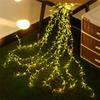 3X2M 200 LED Artificial Vines Curtain Lights Fake Willow Leaves Curtain Fairy Lights USB Powered Green Fake Plant String Light