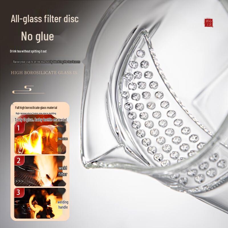 NiYe Handmade Glass Teapot for Green Tea