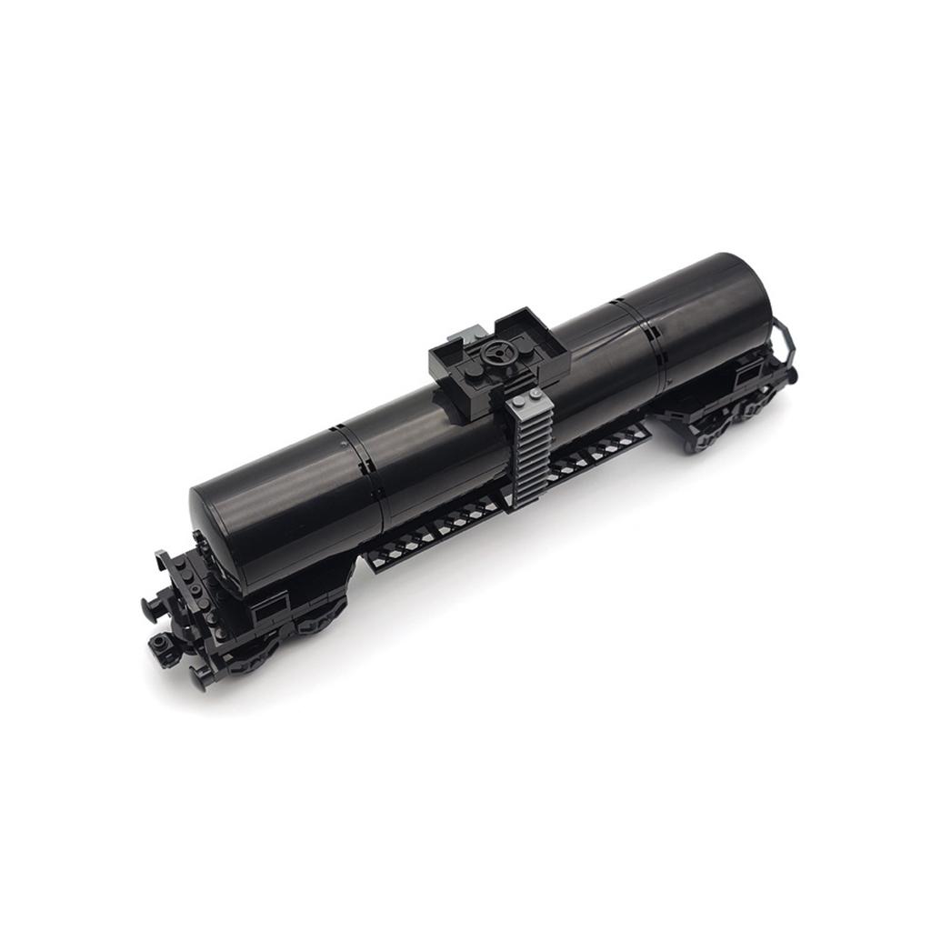 Creative Small Building Blocks German Freight Train Carriages Set - Stone/Coal/Low-bed Cars DIY Toy