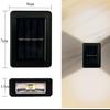 6 LED Solar Wall Lamp Outdoor Waterproof Balcony Wall Lights for Courtyard Street Landscape Garden Decor Lamp Solar Outdoor Wall Lamp