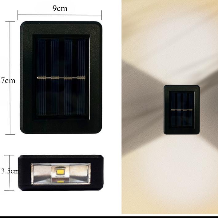 6 LED Solar Wall Lamp Outdoor Waterproof Balcony Wall Lights for Courtyard Street Landscape Garden Decor Lamp Solar Outdoor Wall Lamp