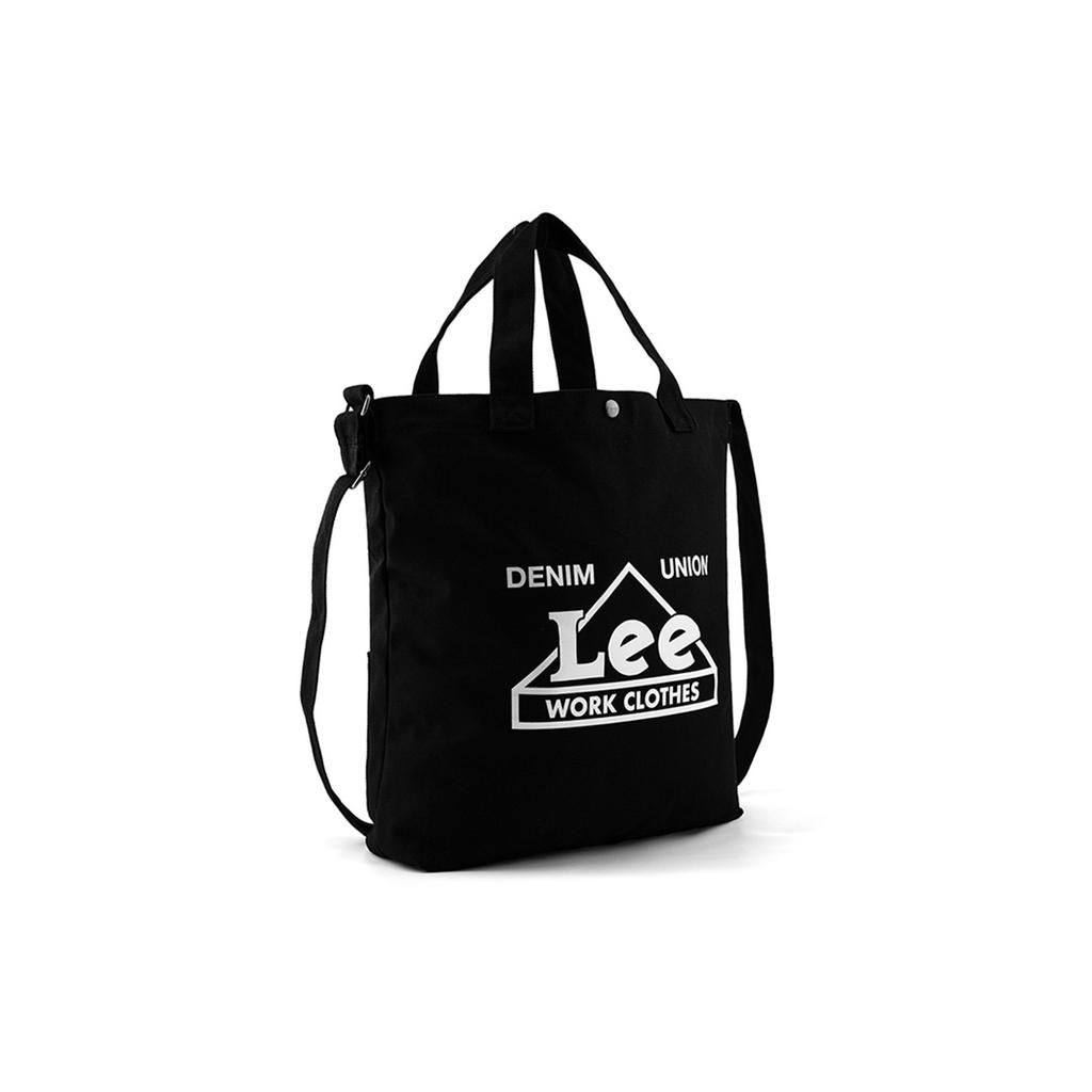 New Lee Cotton Canvas Tote Bag, Shopping Bag, Canvas Bag, Shoulder Bag, Crossbody Bag, Handbag Regular Unisex Black L419214ZKK11