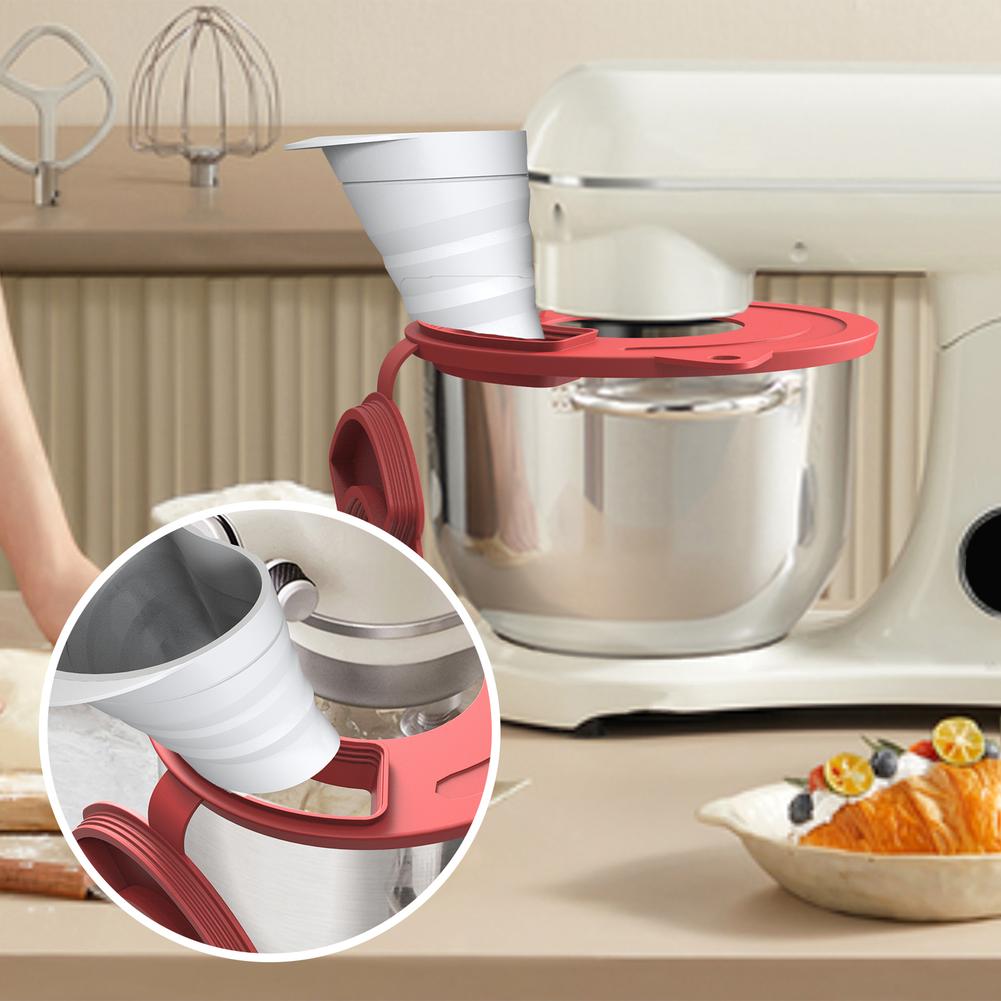 Silicone Anti-overflow Bowl Lid For Prevent Spills & Keep Ingredients Cover Mixer For 4.5-5 Quart Tilt-head Stand Mixers Parts