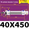 Corrosion Resistant Stainless Steel Pneumatic Cylinder 16-40mm/50-150mm