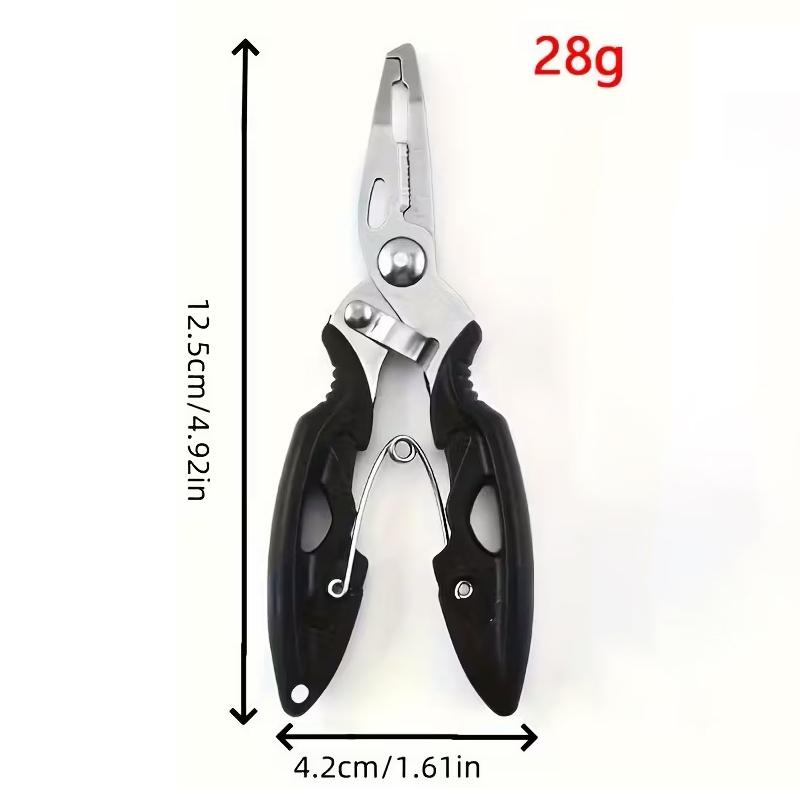 1pc Multi-Function Fishing Pliers, Anti-Slip Grip & Quick Hook Removal - Durable Black Tool for Anglers, Fishing Gear